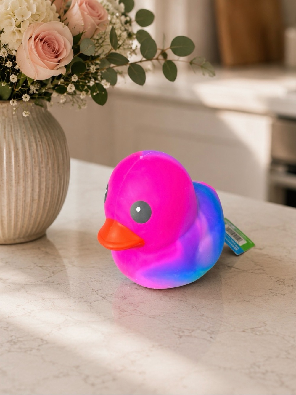 Sunny Days JUMBO Squeezy Neon Tie Dye Squishy Duck